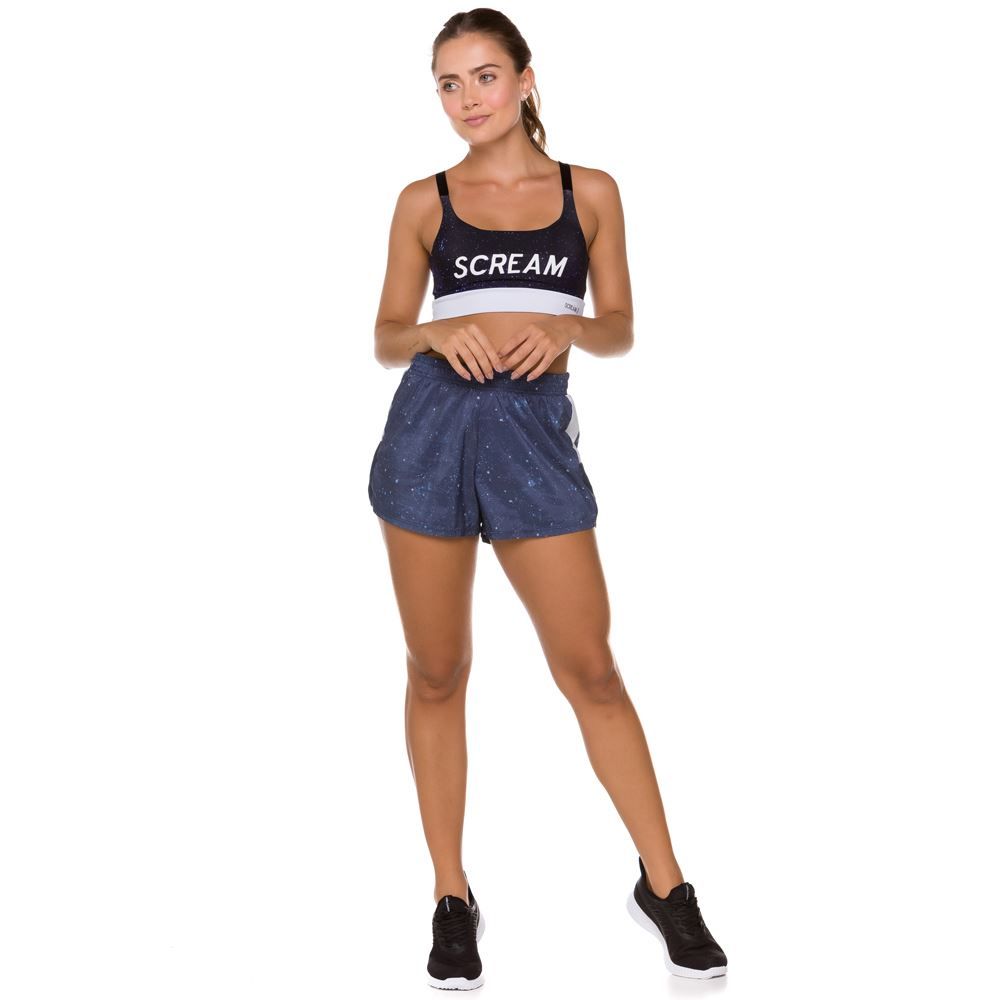 Shorts Corrida Tactel Sublimado Scream