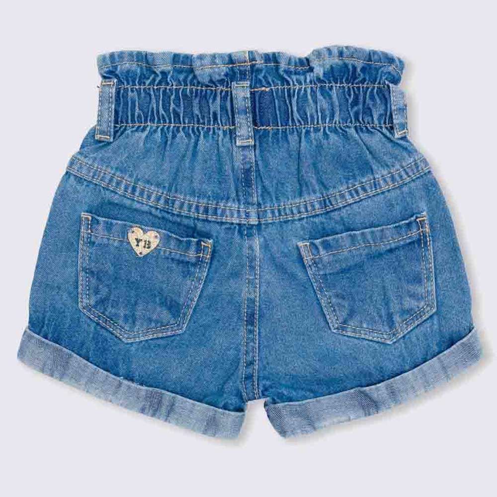 Shorts de Bebê Menina Jeans Clochard Yoyo Baby
