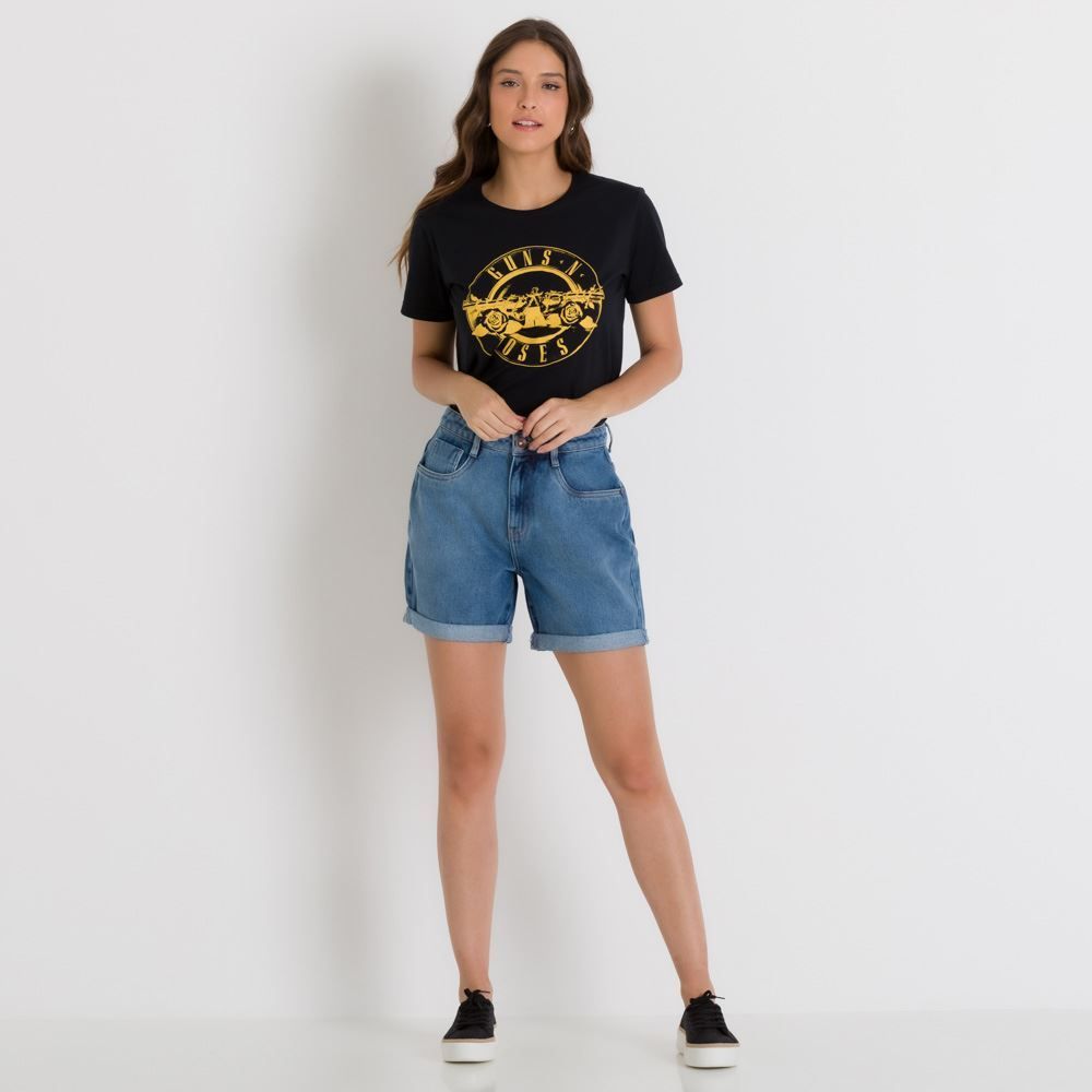 Shorts Jeans Barra Dobrada Patrícia Foster