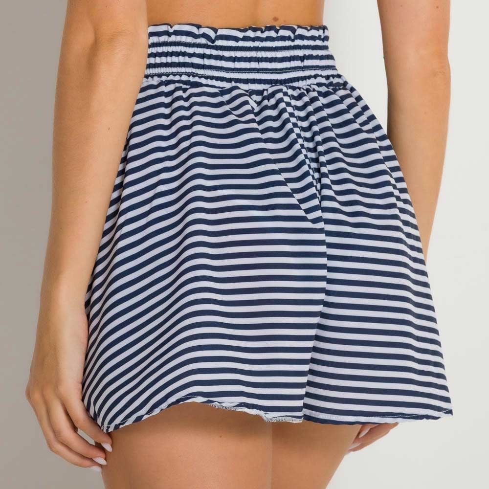 Shorts Praia Envelope Listras Boby Blues