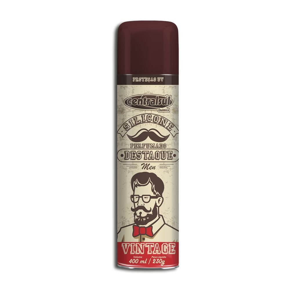 Silicone Spray Destaque Vintage 400ml - Men