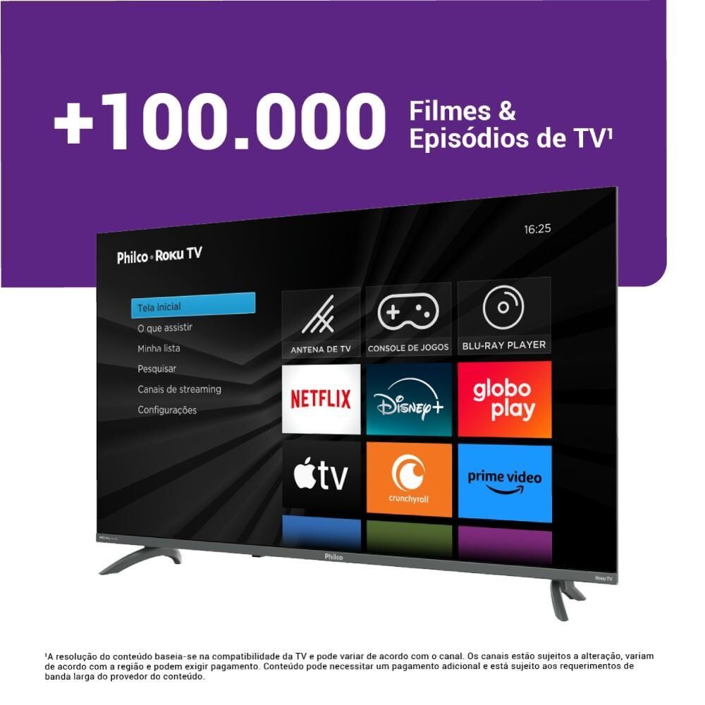 Smart Tv 43” Philco Led Roku Tv Dolby Audio Ptv43va4regb