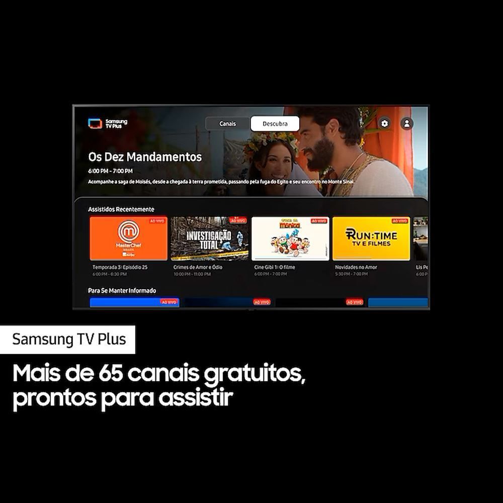 Smart Tv 50" Uhd 4K Samsung Gaming Hub 50Cu7700 - Bivolt