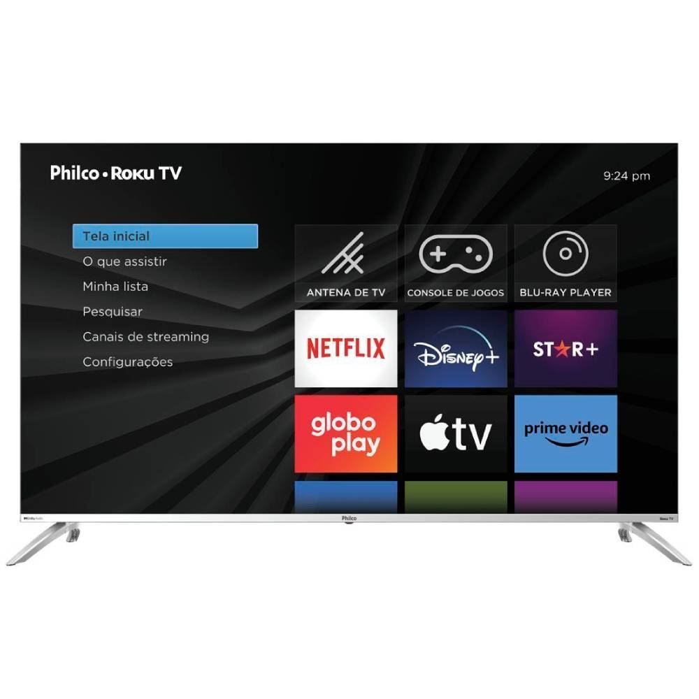 Smart Tv 55” Uhd 4K Philco Roku Tv Ptv55g7pr2csb - Bivolt