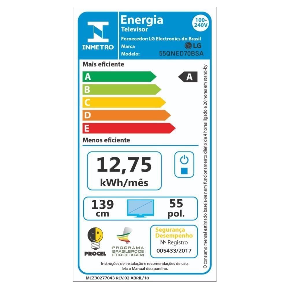 Smart Tv Lg 55" Qned Mini Led Ai 4K Qned70 2026