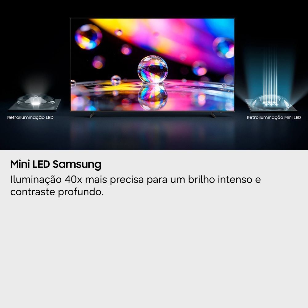 Smart Tv Samsung 50" Miniled 4K M75h com Vision Ai Companion e Gaming Hub