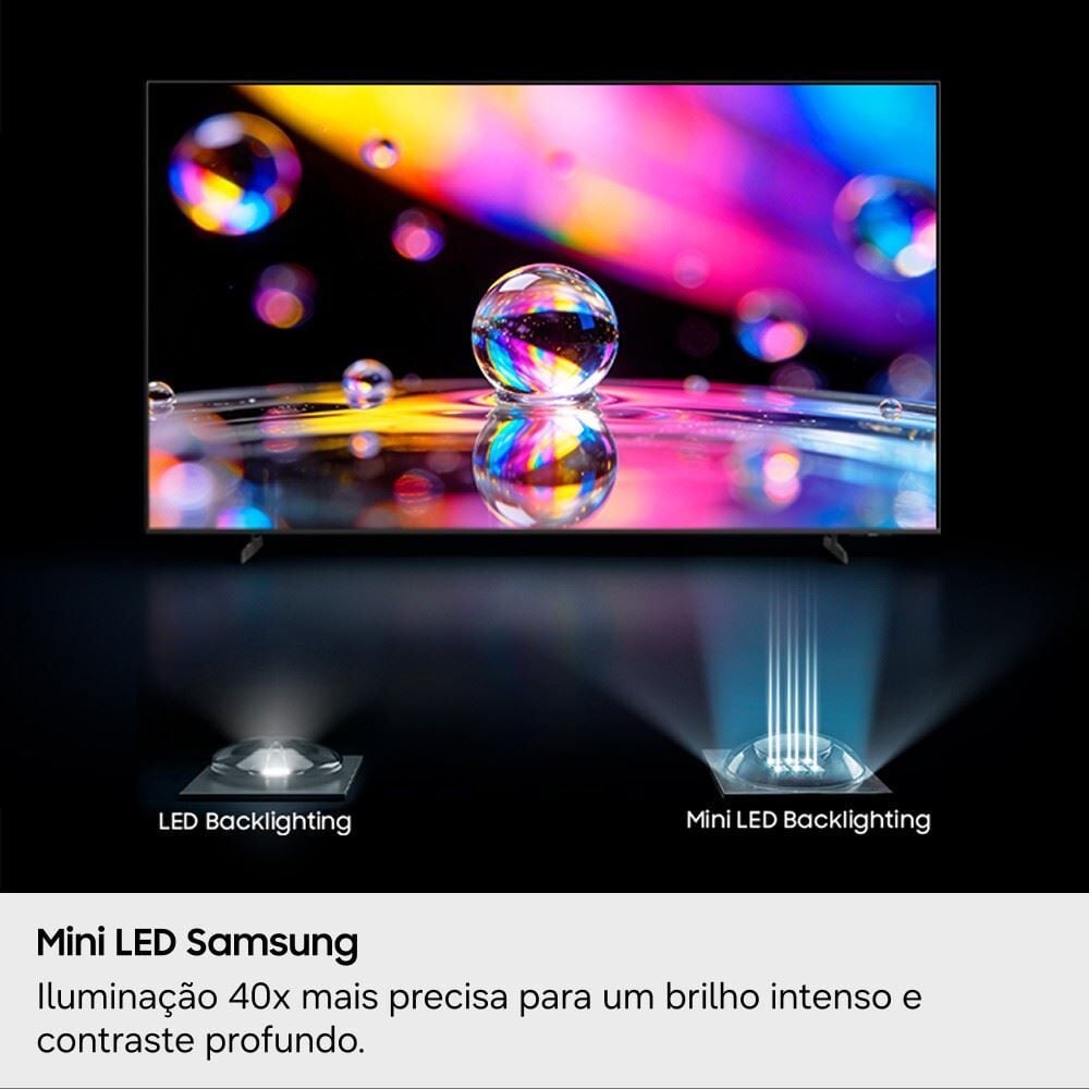 Smart Tv Samsung 65" Miniled 4K M75h 2027 com Vision Ai Companion e Gaming Hub