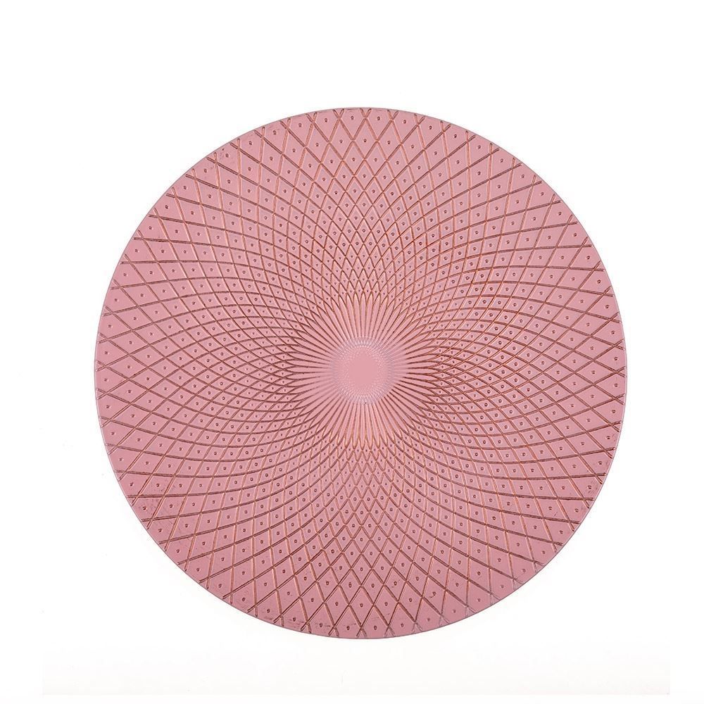 Sousplat Cromus Havan - Rose