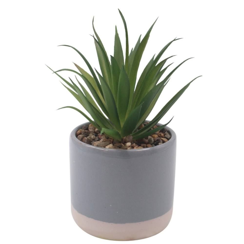 Suculenta Artificial com Vaso de Cerâmica 16Cm Havan Casa - Sortido