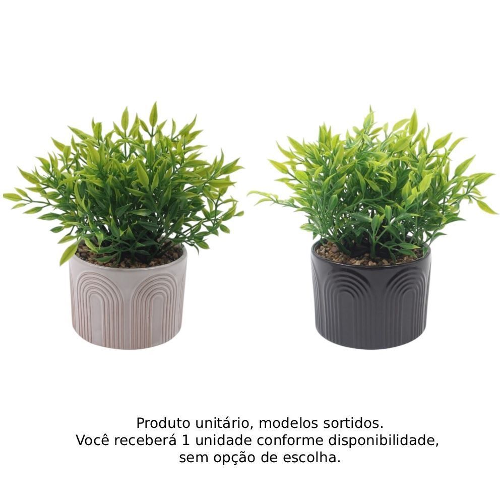 Suculenta Artificial com Vaso de Cerâmica 22Cm Havan Casa - Sortido