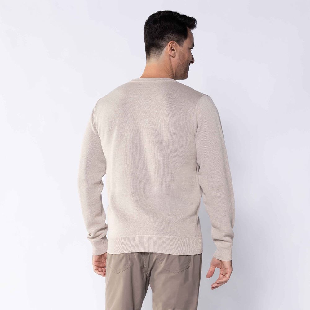 Suéter Masculino De Tricot Gola V Marc Alain