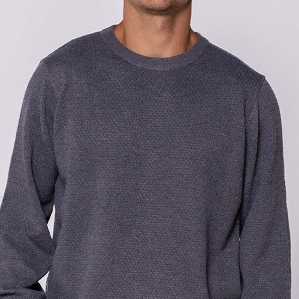 Suéter Masculino Em Tricot Com Textura Marc Alain