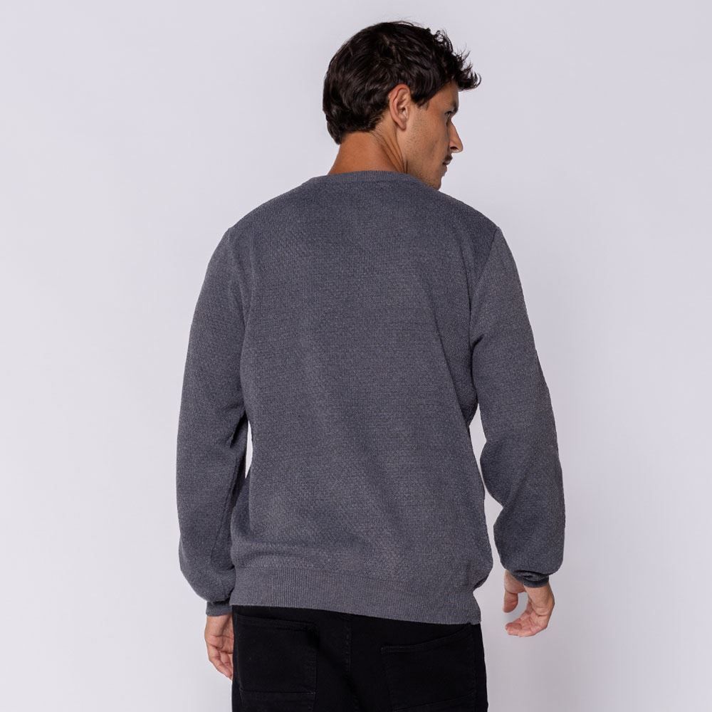 Suéter Masculino Em Tricot Com Textura Marc Alain