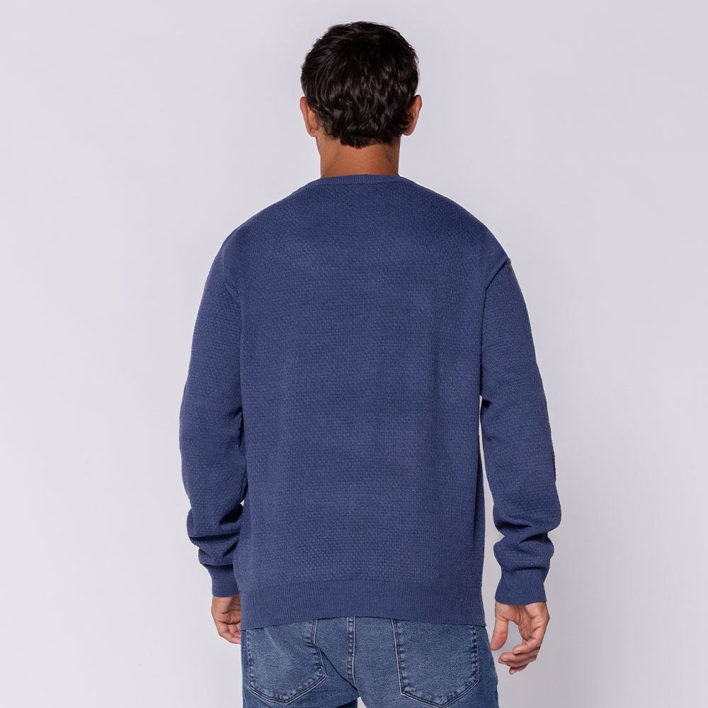 Suéter Masculino Em Tricot Com Textura Marc Alain