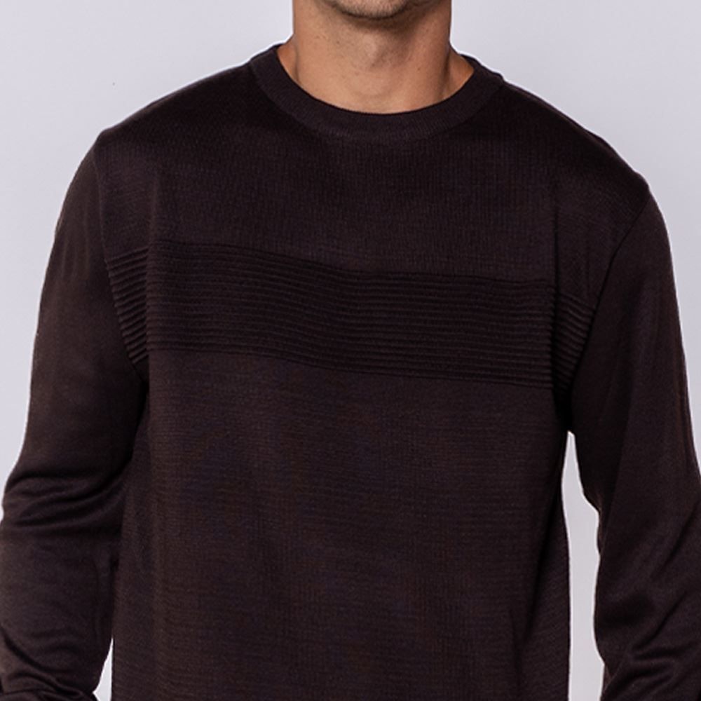 Suéter Masculino Em Tricot Com Textura Thing