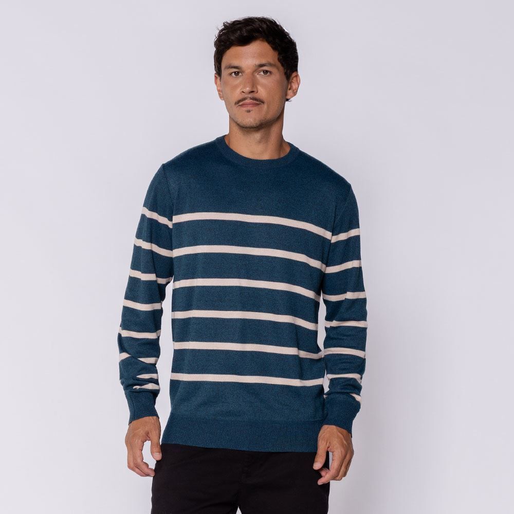 Suéter Masculino Gola Redonda Em Tricot Thing