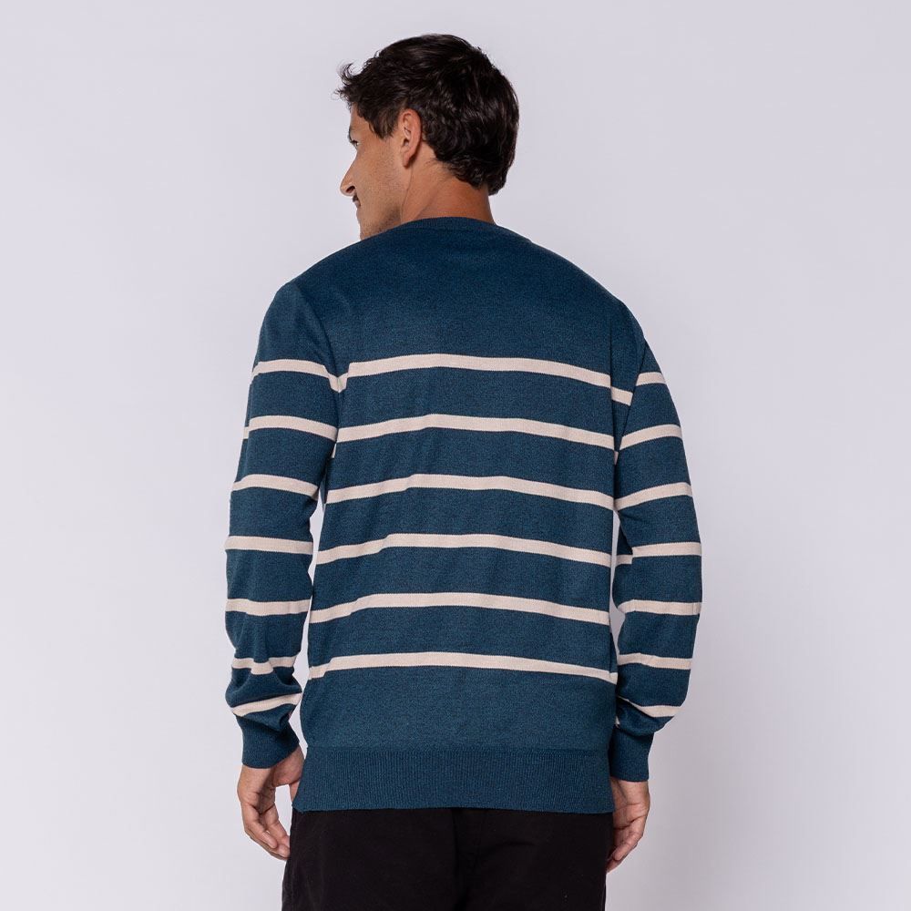 Suéter Masculino Gola Redonda Em Tricot Thing