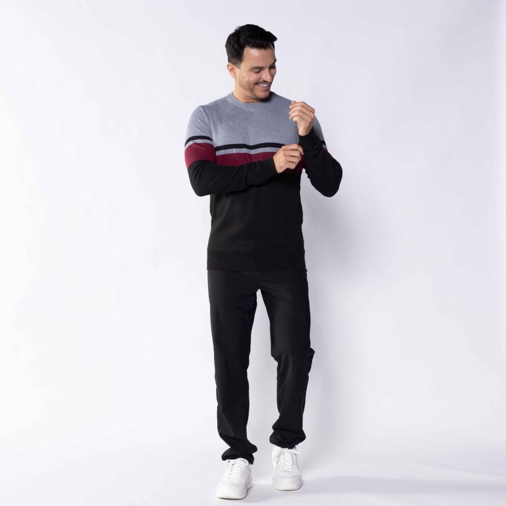 Suéter Masculino Listrado Marc Alain
