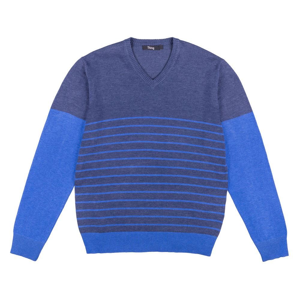 Suéter Masculino Tricot com Recorte Thing