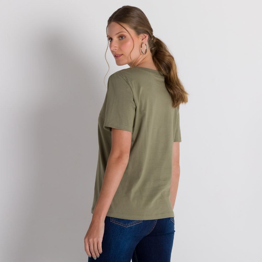 T-Shirt Com Bordado E Aplique Boby Blues