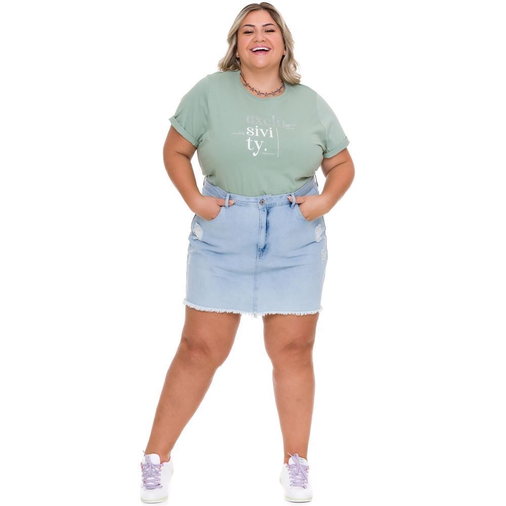 T-shirt Plus Size Exclusivity Patrícia Foster Mais
