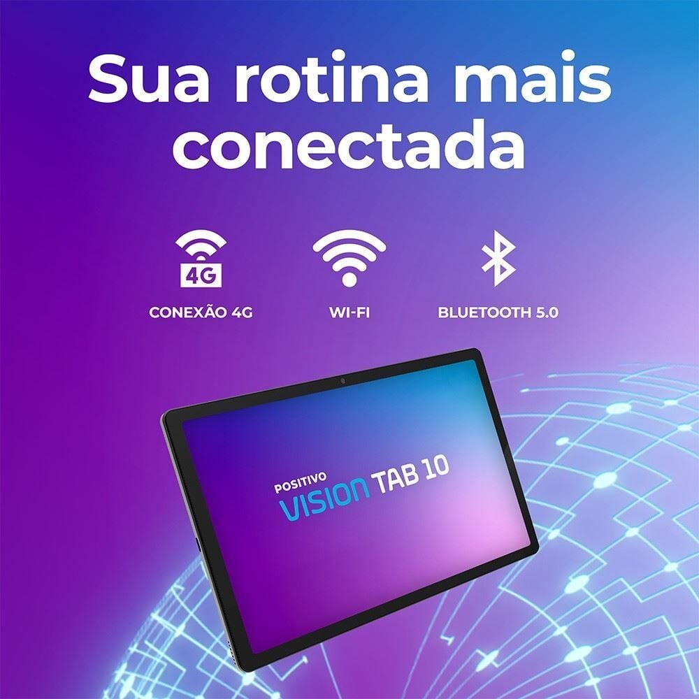 Tablet 10" Positivo Vision Tab 10 4Gb Ram 128Gb