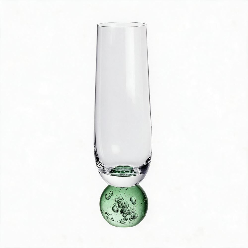 Taça para Champagne Milano de Vidro 300Ml Hauskraft - Verde