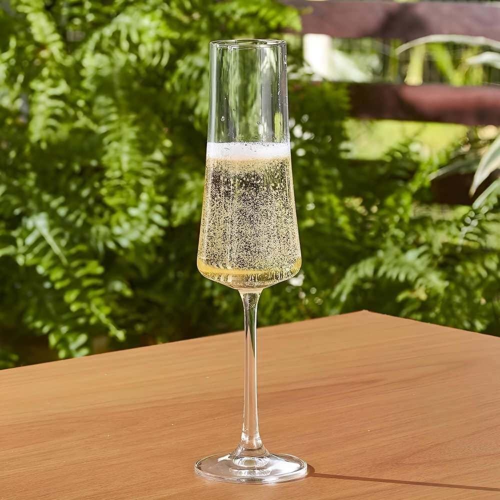Taça Cristal de Champanhe Bohemia Elegance 210Ml - Havan Casa