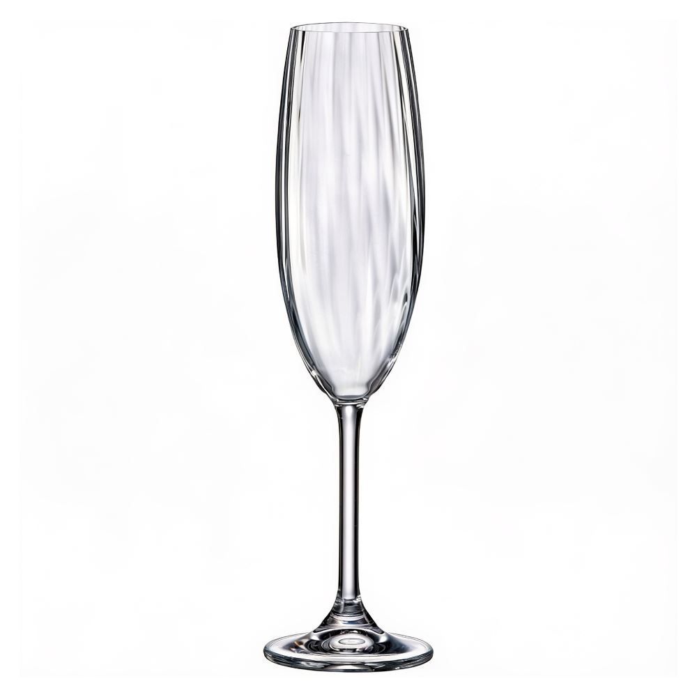Taça de Champanhe de Cristal Bohemia Luxor - 220ml