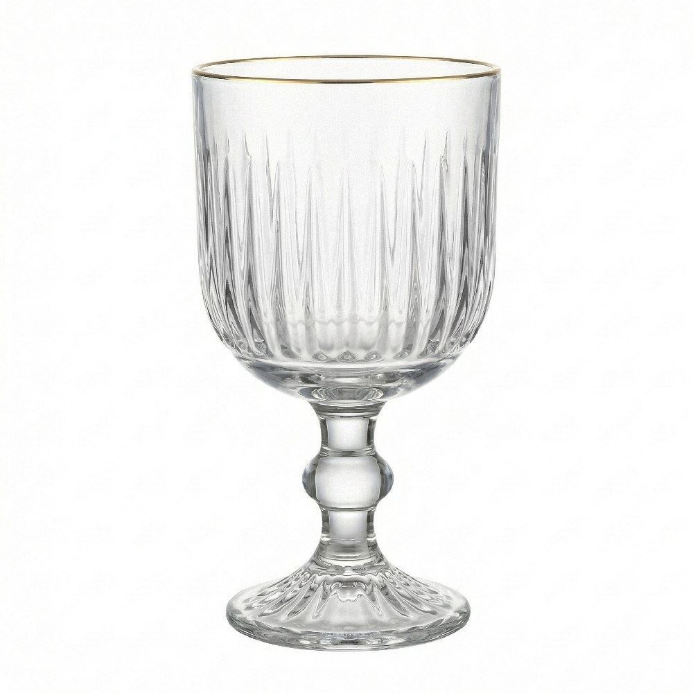 Taça de Água Siena com Filete Dourado Havan Casa - 345ml