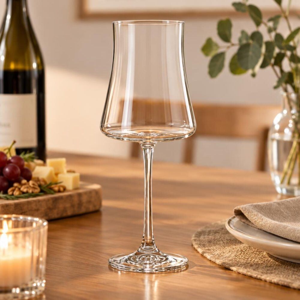 Taça de Vinho Cristal Bohemia 460Ml - Transparente