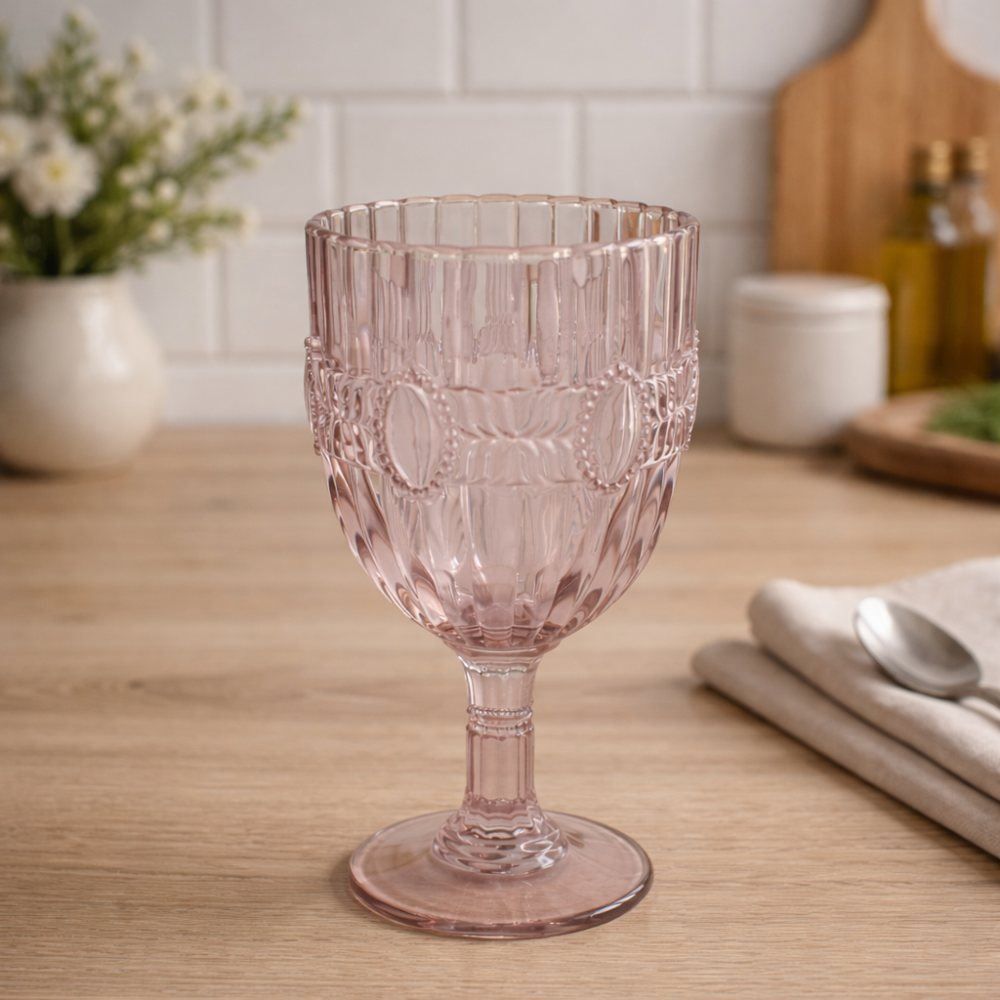 Taça de Vinho Safira Rosa 345 ml - Havan Casa
