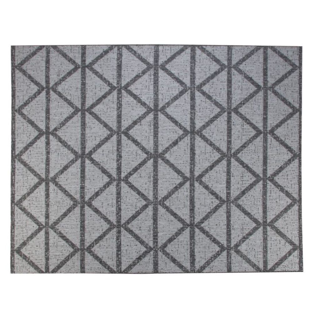Tapete para Quarto e Sala Amazonas Sisal 2,50X3,00M Havan Casa - Cinza Geométrico B3061 5038