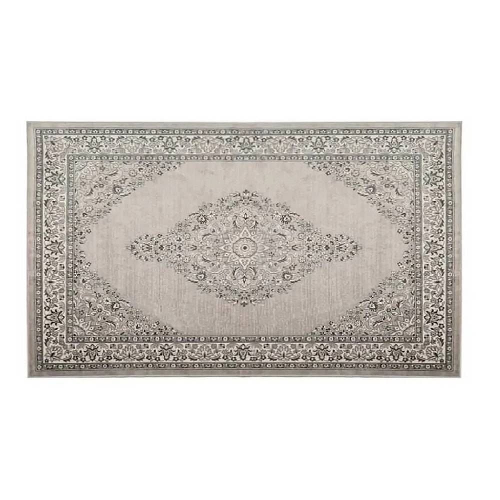 Tapete para Quarto e Sala 60Cmx1,00M Belga Havan Casa - Moldura Cinza