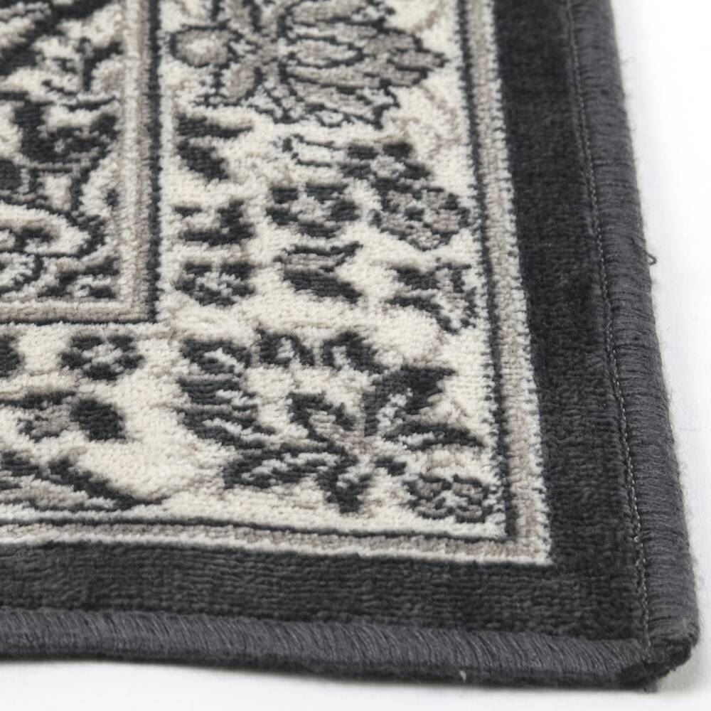 Tapete para Quarto e Sala 60Cm X 1,00M Belga Havan Casa - Moldura Chumbo