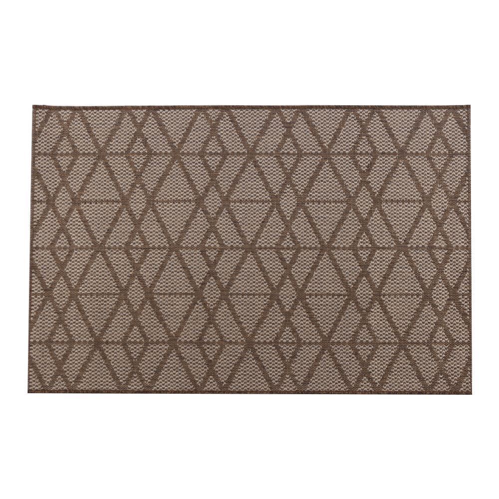 Tapete Para Cozinha Cancun Sisal 1,00X1,50 M Havan Casa - Montanez Bege E Marrom Claro