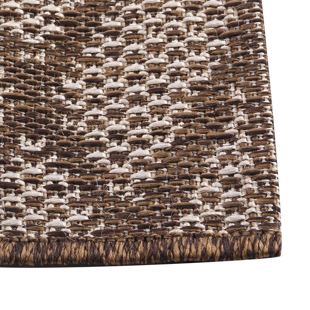 Tapete Para Cozinha Cancun Sisal 1,00X1,50 M Havan Casa - Montanez Bege E Marrom Claro
