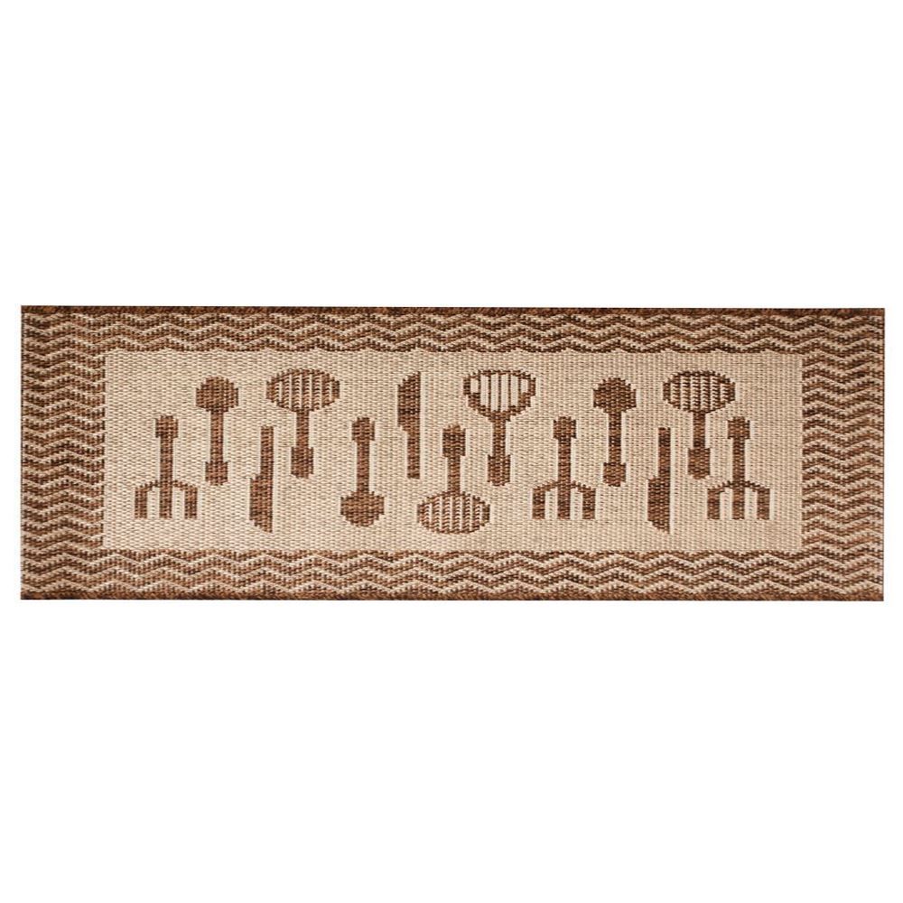 Tapete Cancun 50X1,20M Sisal Havan Casa - Marrom Talheres