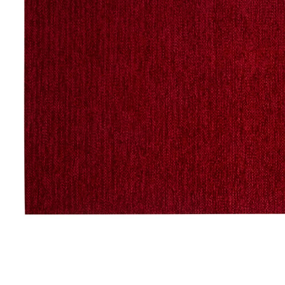 Tapete Chenile 55Cm X 85Cm Quarto E Sala Havan - Vermelho