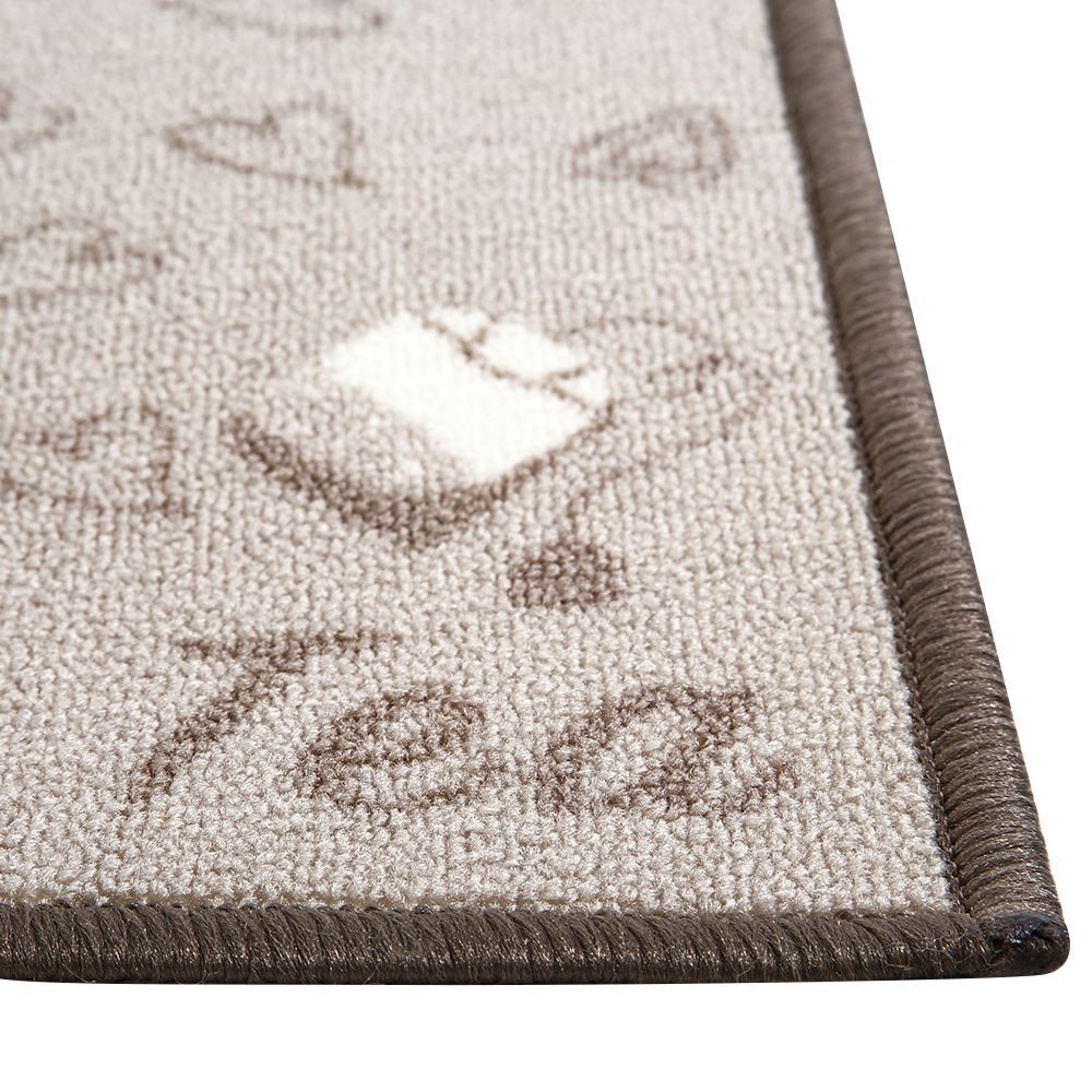 Tapete Para Cozinha Napoli 50X120 Cm Havan Casa - I Love Tea Bege