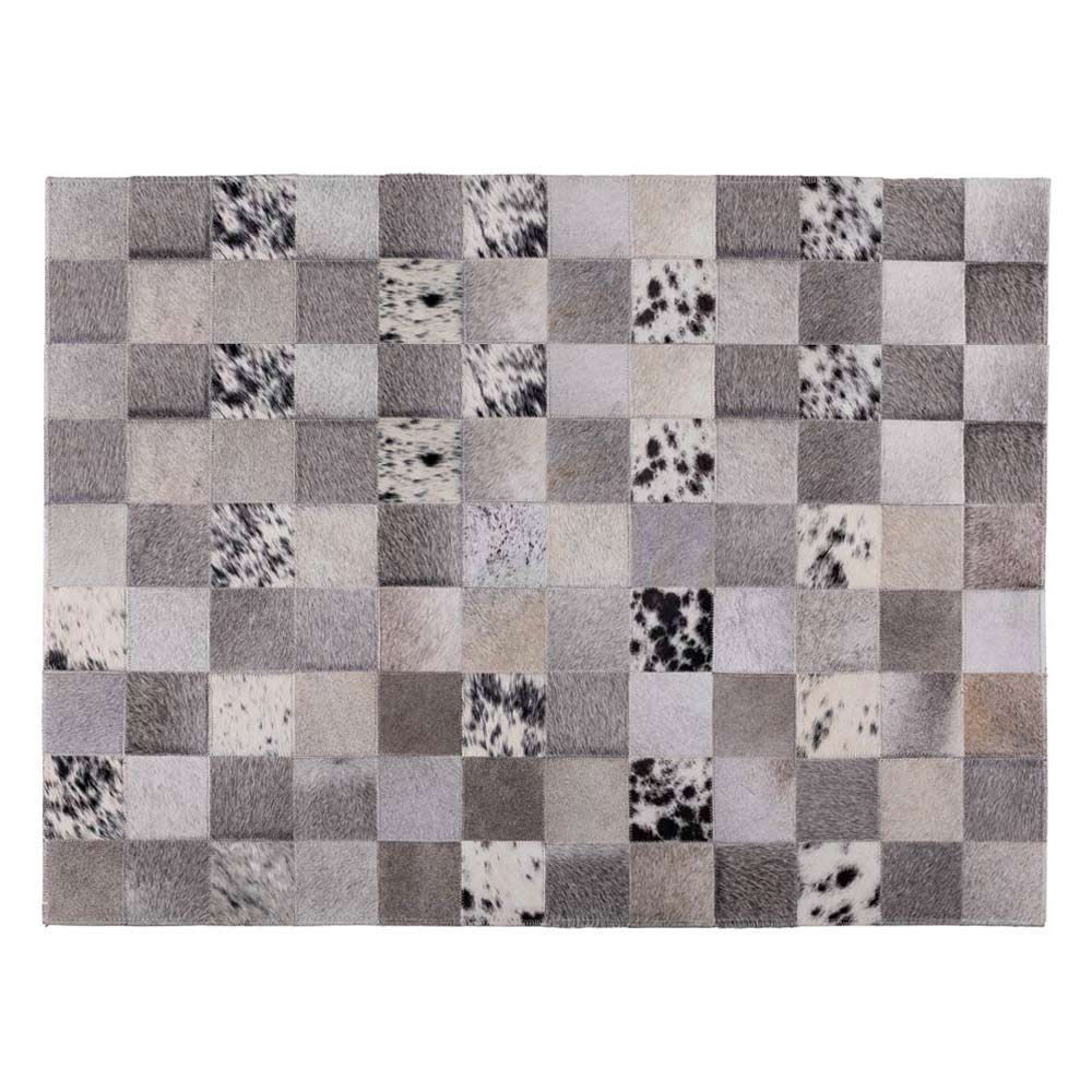 Tapete De Couro Texas 1,00X1,50M - Cinza