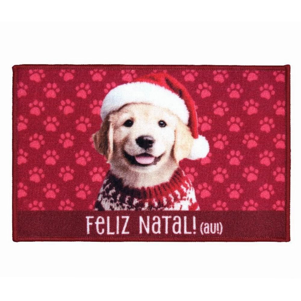 Tapete Decorativo de Natal 40X60cm Havan Casa - Pet Vermelho