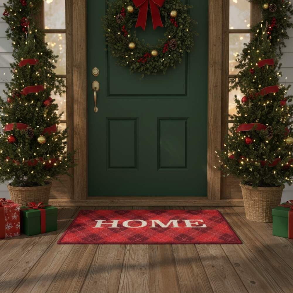 Tapete Decorativo de Natal 40X60cm Havan Casa - Home Vermelho