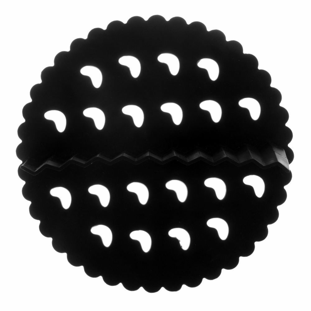 Tapete De Silicone Redondo Com Divisória Para Air Fryer Lyor 18Cm - Preto