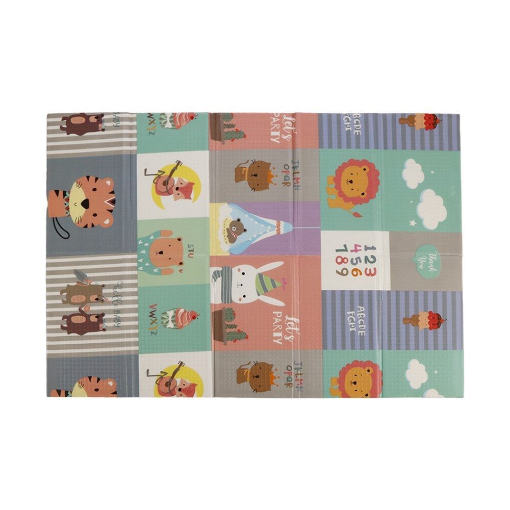 Tapete Infantil Dobrável 1,20X1,80 m Encantos Havan Baby - Bosque com animais