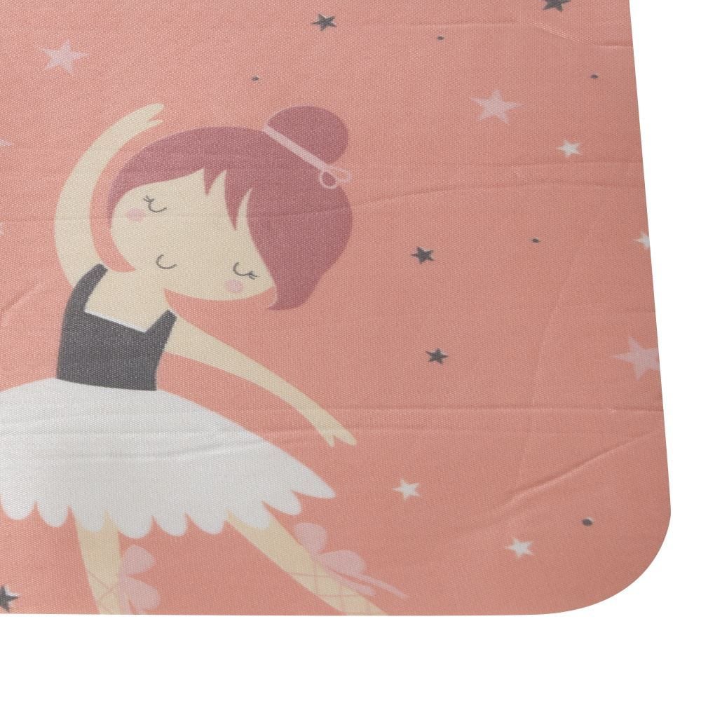 Tapete Infantil Estampado 80X120 Cm Havan Casa - Rosa Sapatilha