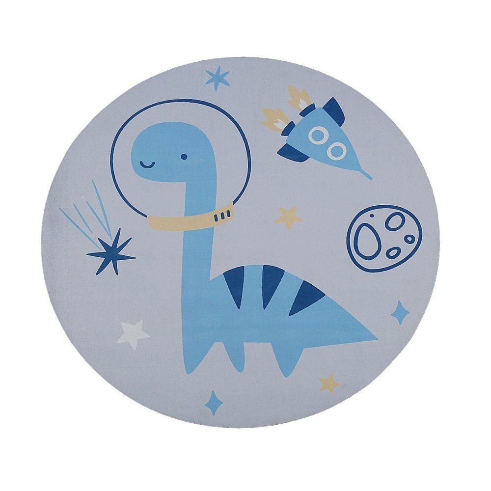 Tapete Infantil Magic Redondo 1,00M Havan Casa - Cinza Dino