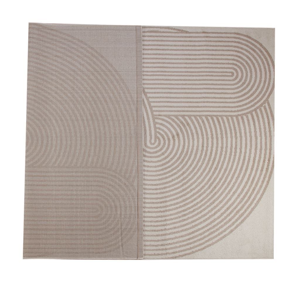 Tapete Para Quarto E Sala 2,00X3,00 M Lotus Havan Casa - Bege Design