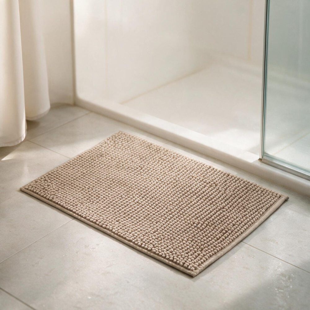 Tapete para Banheiro 45X70cm Madri Havan Casa - Bege Escuro