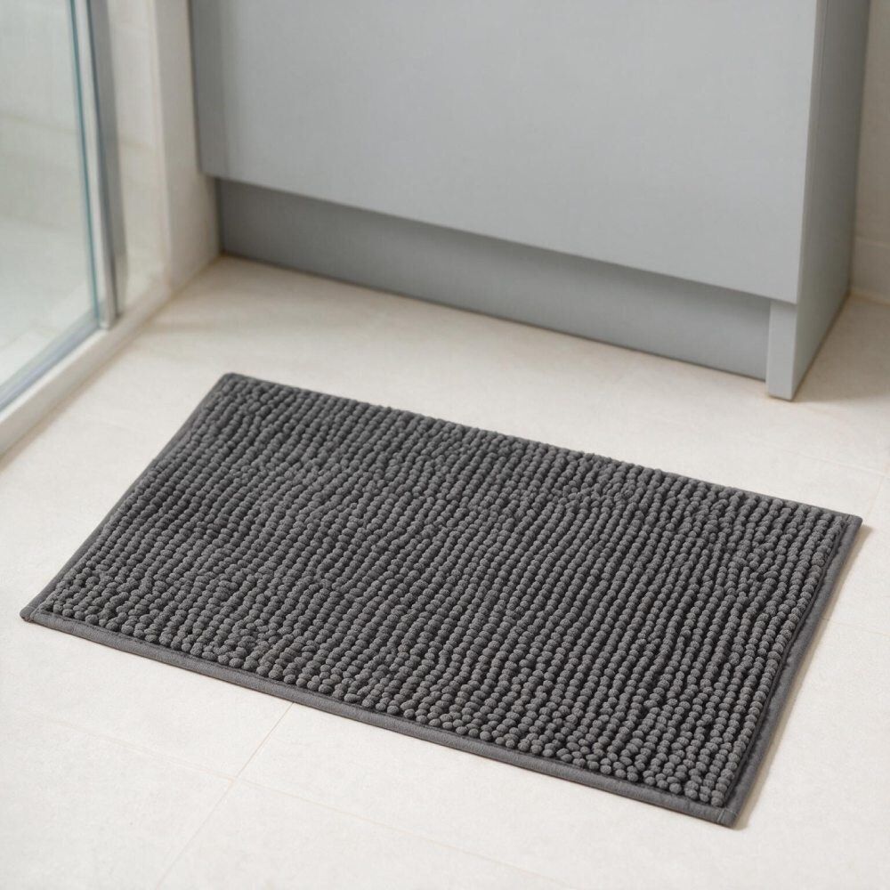 Tapete para Banheiro Madri 40X60cm Havan Casa - Cinza Urbano